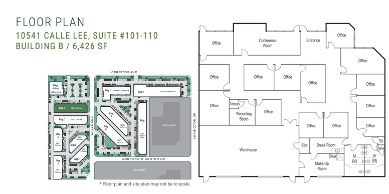 10541 Calle Lee, Los Alamitos, CA à louer Plan d’étage- Image 1 de 2