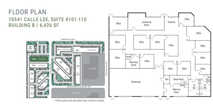 10541 Calle Lee, Los Alamitos, CA à louer Plan d’étage- Image 1 de 2