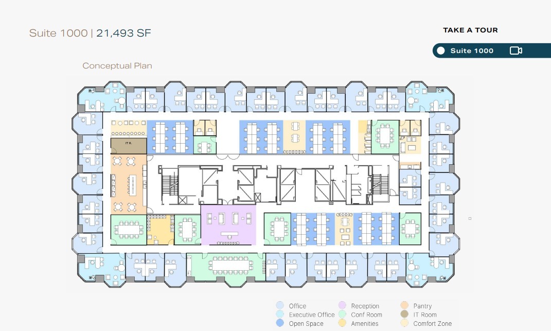 550 W C St, San Diego, CA à louer Plan d’étage- Image 1 de 1