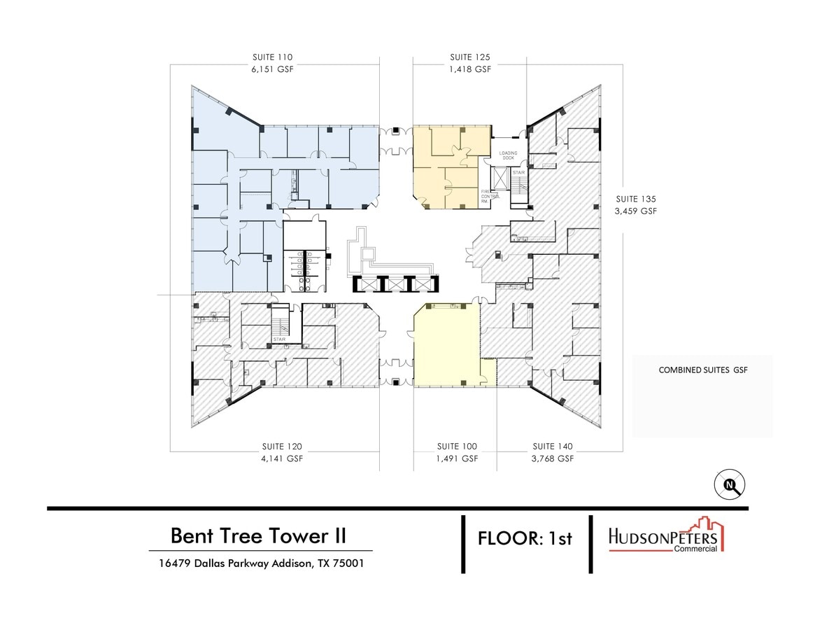 16479 Dallas Pky, Addison, TX 75001 - Unité 110 - - Plan d’étage - Image 1 of 1