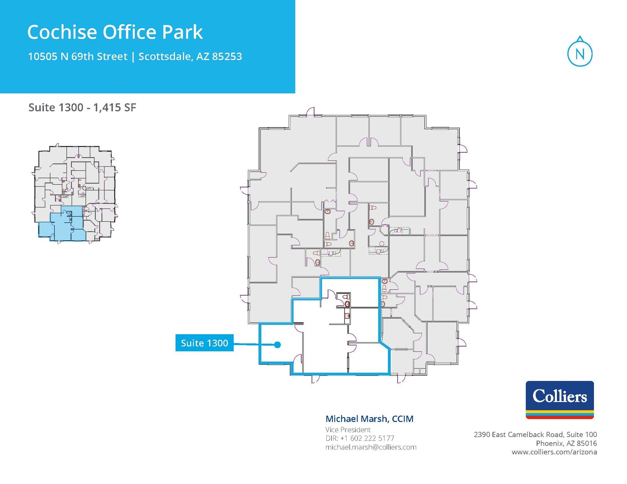 10505 N 69th St, Scottsdale, AZ for lease Floor Plan- Image 1 of 1