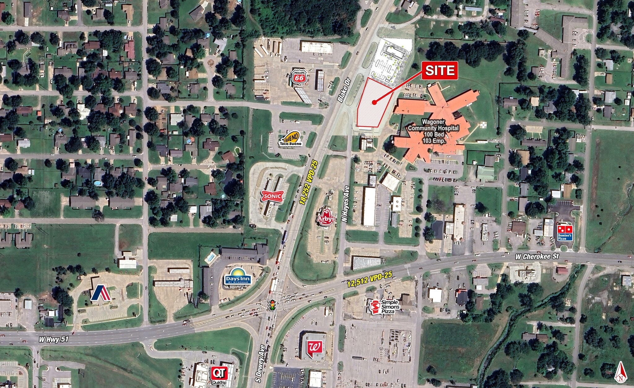 Blake Dr and N Hayes Ave, Wagoner, OK à vendre Photo du bâtiment- Image 1 de 2