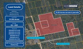 Plus de détails pour D Johnson Ave, Mims, FL - Terrain à vendre