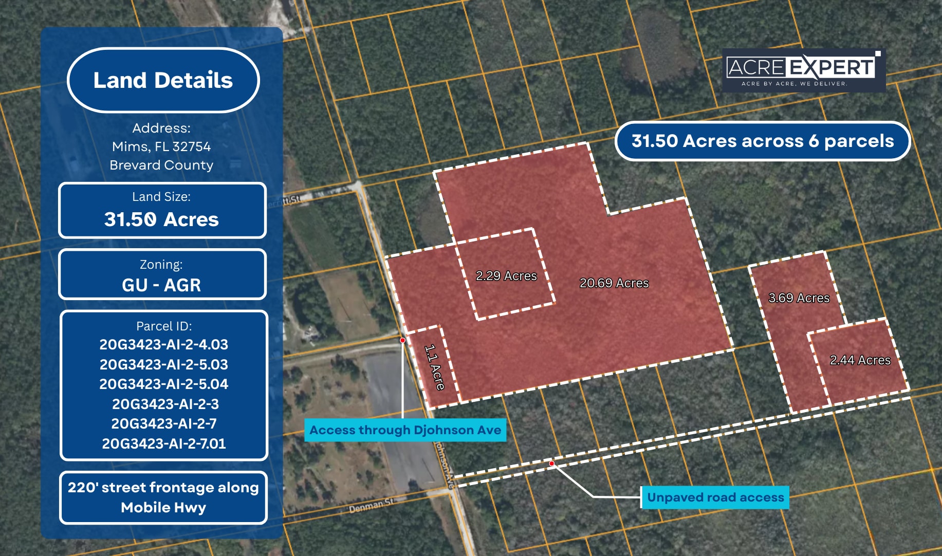 D Johnson Ave, Mims, FL for sale Primary Photo- Image 1 of 4