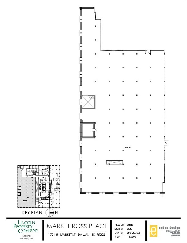 1701 N Market St, Dallas, TX à louer Plan d’étage- Image 1 de 1