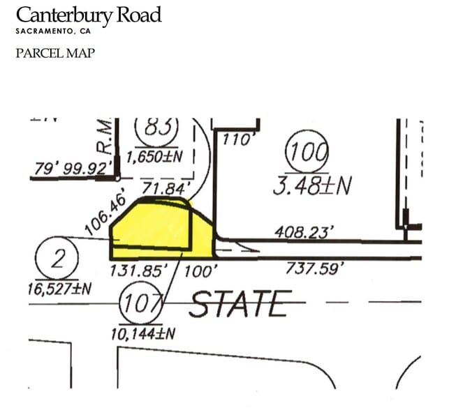 Canterbury Rd, Sacramento, CA for sale - Plat Map - Image 2 of 2