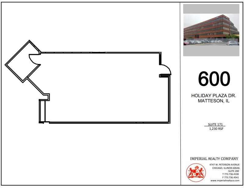 600 Holiday Plaza Dr, Matteson, IL for lease Floor Plan- Image 1 of 1