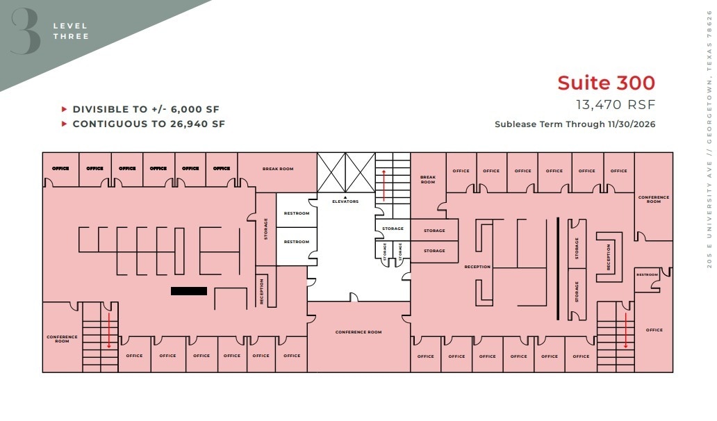 205 E University Ave, Georgetown, TX for lease Floor Plan- Image 1 of 1