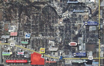 650 Hwy 412 W, Siloam Springs, AR - AERIAL  map view