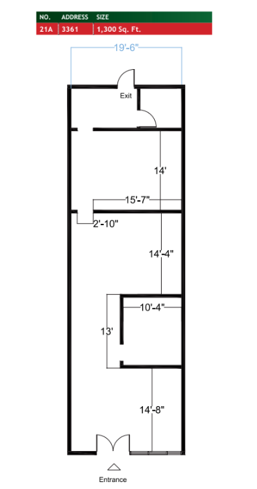 3301-3491 W Florida Ave, Hemet, CA à louer Plan d  tage- Image 1 de 1