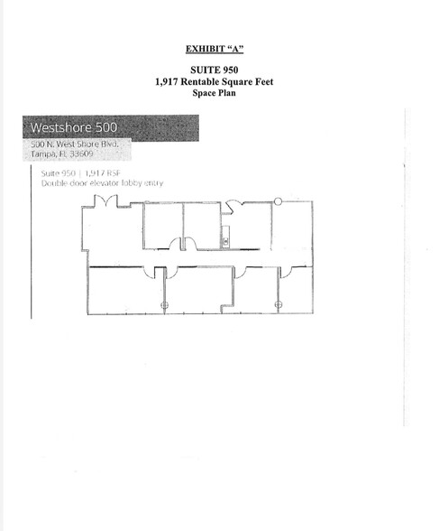 500 N West Shore Blvd, Tampa, FL à louer - Plan d  tage - Image 3 de 6