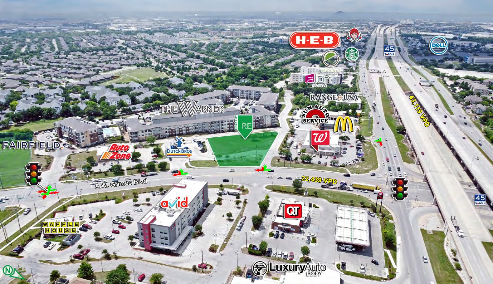 2620 S A W Grimes Blvd, Round Rock, TX à vendre Autre- Image 1 de 2