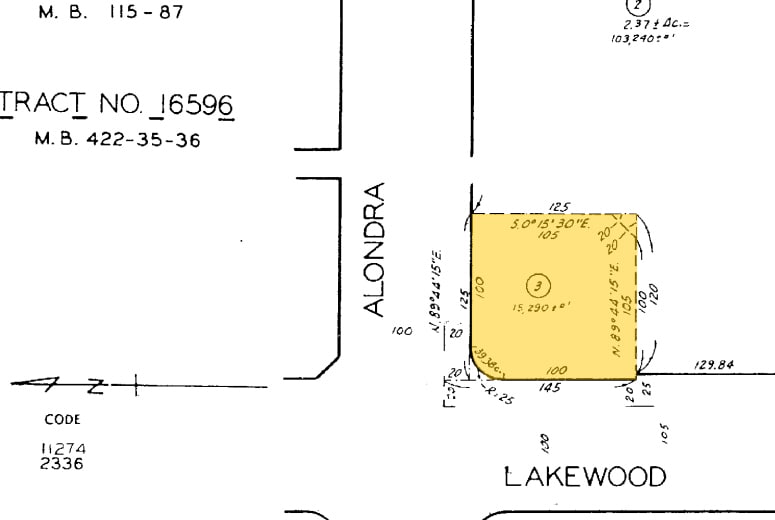15904 Lakewood Blvd, Bellflower, CA for sale - Plat Map - Image 2 of 2