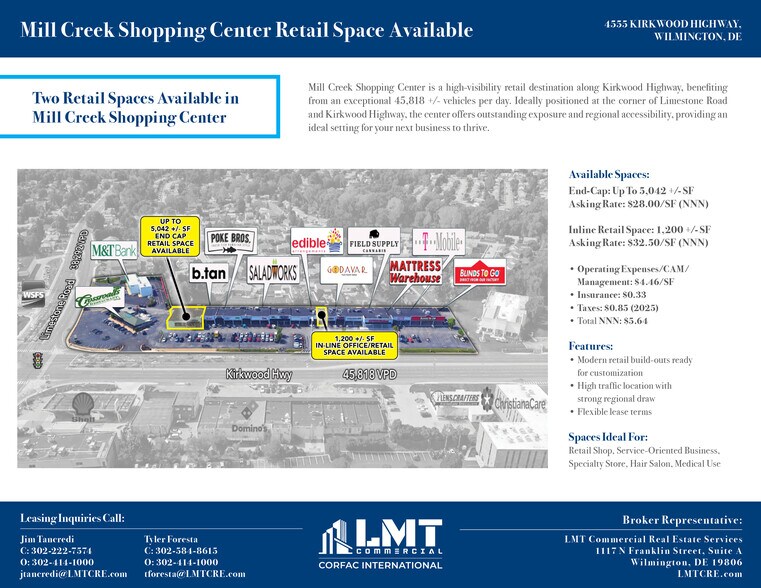 4511-4577 Kirkwood Hwy, Wilmington, DE à louer - Photo du bâtiment - Image 2 de 9