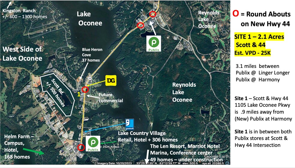 1105 Hwy 44, Eatonton, GA à vendre - Aérien - Image 2 de 6