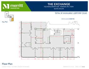 1122 Kenilworth Dr, Towson, MD à louer Plan d’étage- Image 1 de 1
