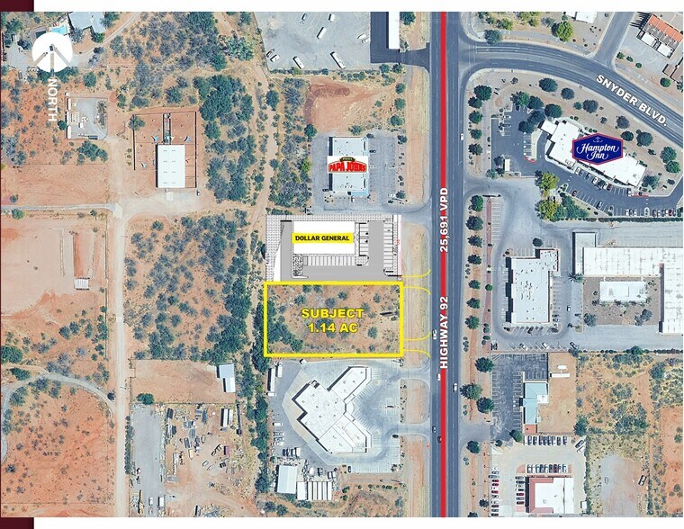 2 AC Hwy 92 Snyder, Sierra Vista, AZ à louer - Aérien - Image 2 de 3