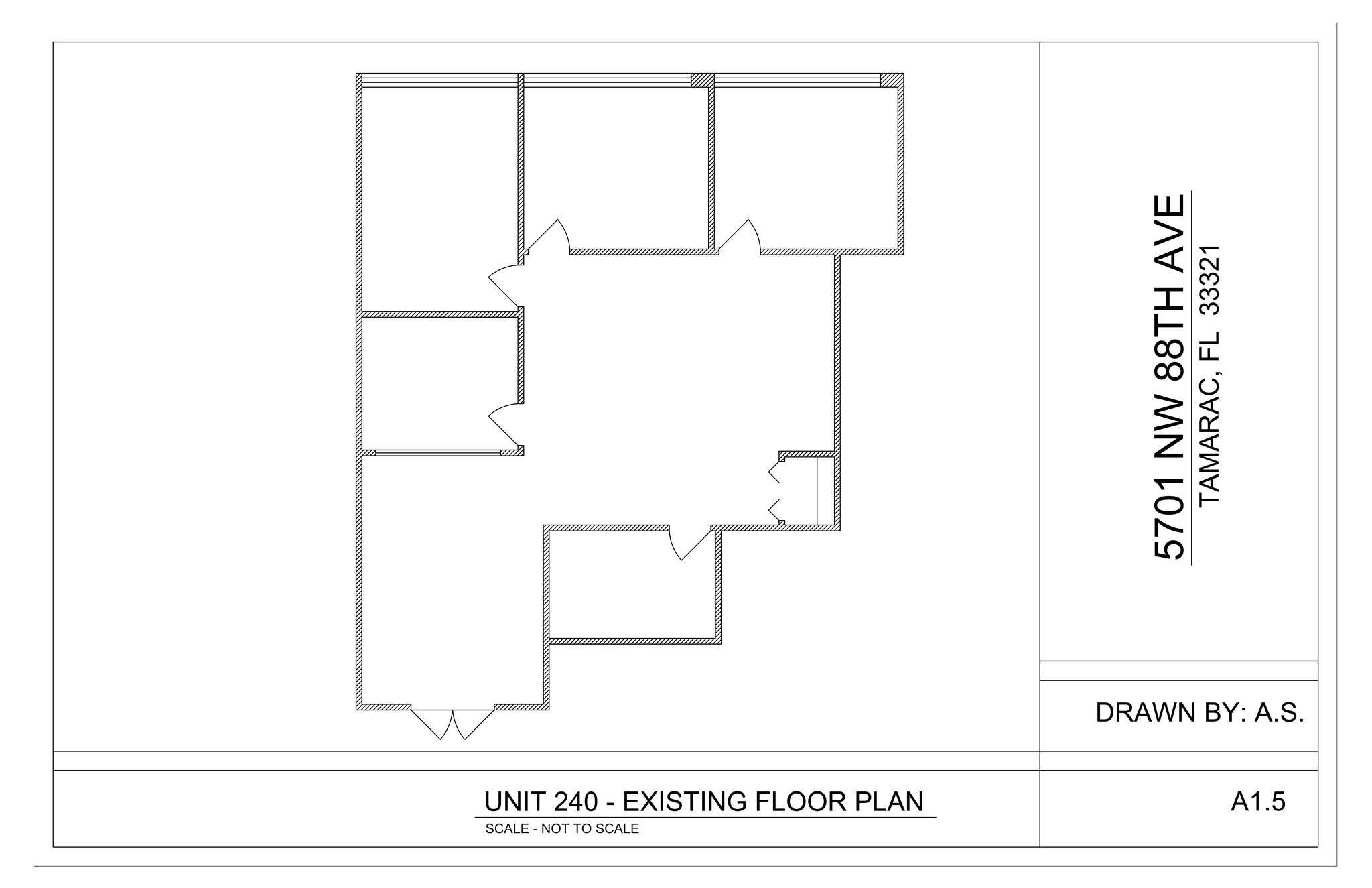 5701 NW 88th Ave, Tamarac, FL à louer Plan de site- Image 1 de 1