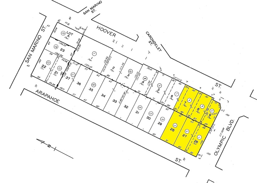 2515 W Olympic Blvd, Los Angeles, CA for sale - Plat Map - Image 2 of 2