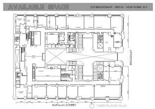 233 Broadway, New York, NY à louer Plan d’étage- Image 1 de 7