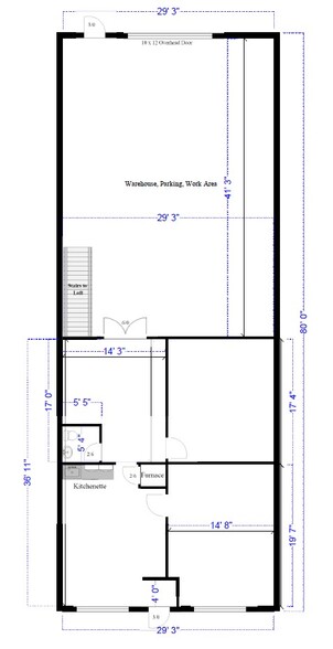 9103 Swanson Blvd, Clive, IA for lease - Floor Plan - Image 2 of 7