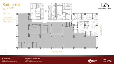 125 S Wacker Dr, Chicago, IL à louer Plan d’étage- Image 1 de 1