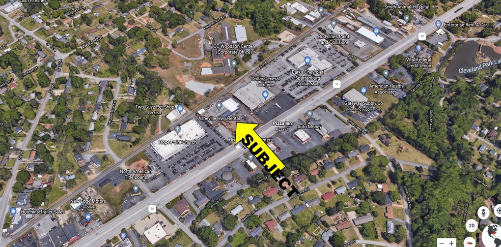 1095 Asheville Hwy, Spartanburg, SC for lease - Building Photo - Image 3 of 3