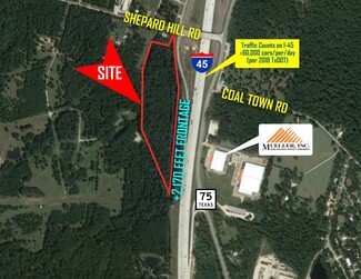 Plus de détails pour SWC I-45 & Shepard Hill Rd, Willis, TX - Terrain à vendre