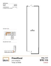 2121 S Priest Dr, Tempe, AZ for lease Floor Plan- Image 1 of 1