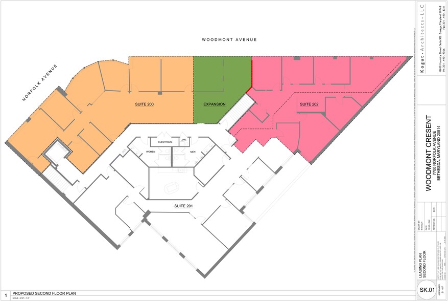 7770 Woodmont Ave, Bethesda, MD à louer - Plan de site - Image 1 de 4