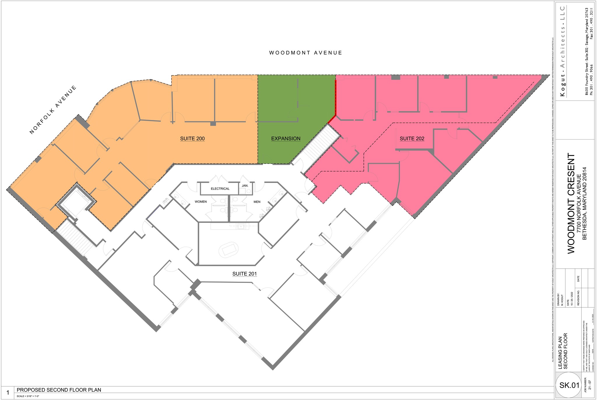 7770 Woodmont Ave, Bethesda, MD à louer Plan de site- Image 1 de 5