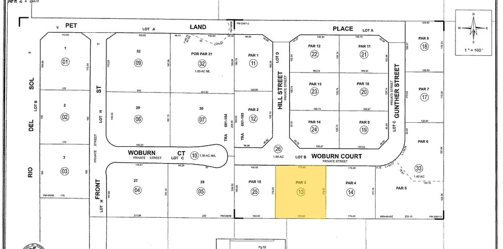 72135 Woburn Ct, Thousand Palms, CA for lease - Plat Map - Image 3 of 5