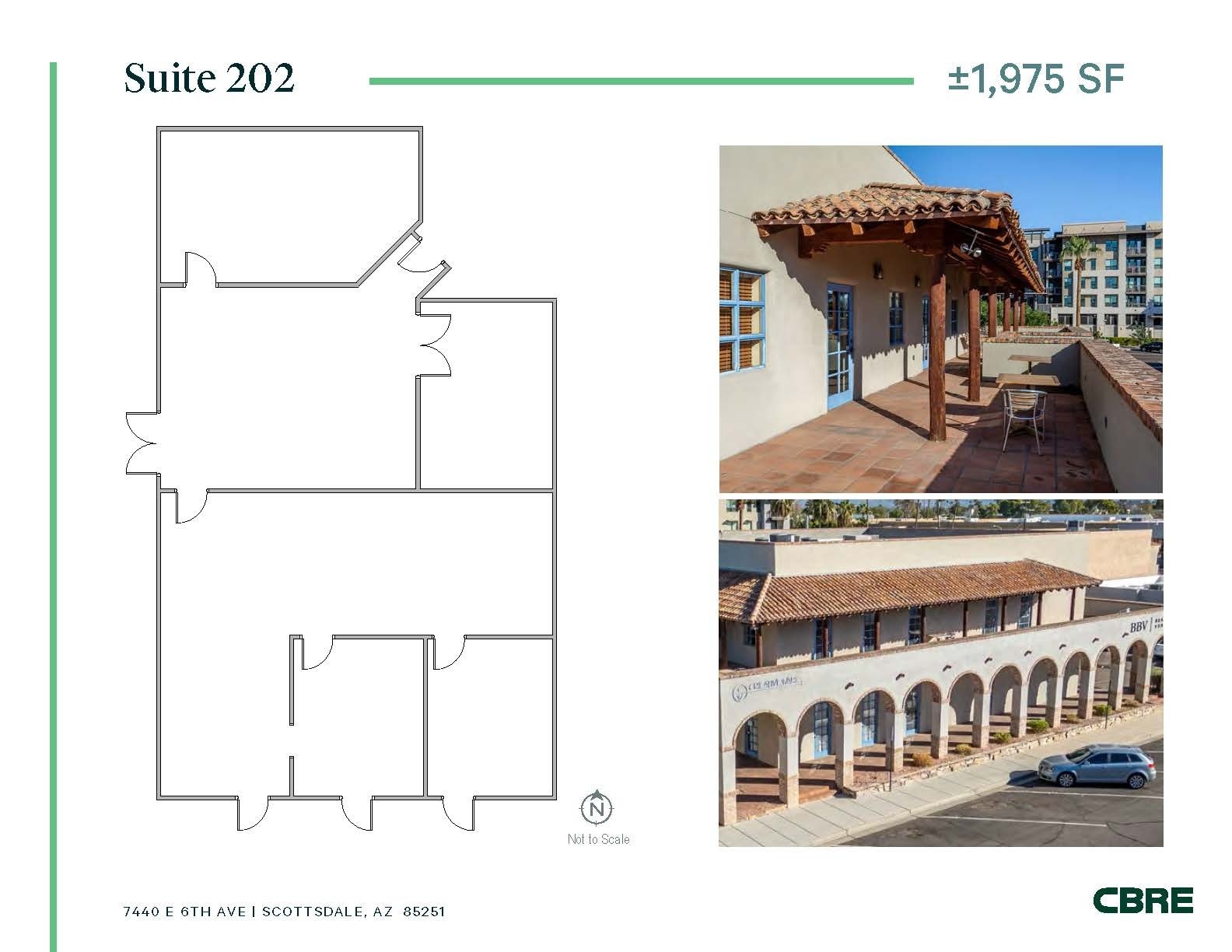 7440 E 6th Ave, Scottsdale, AZ à louer Plan d’étage- Image 1 de 1