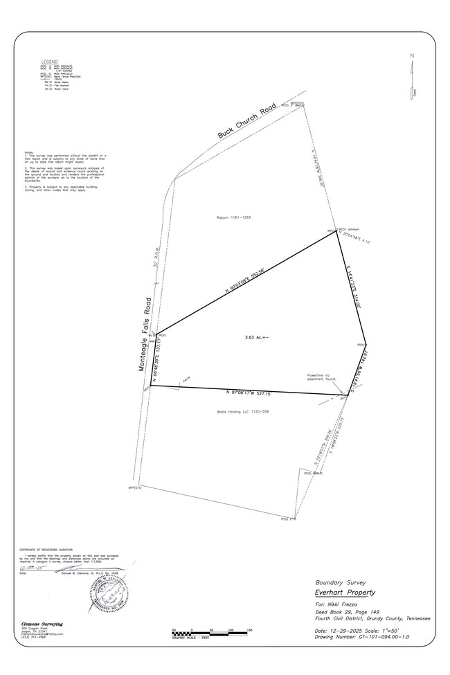 More details for 1622 Monteagle Falls Rd, Monteagle, TN - Land for Sale