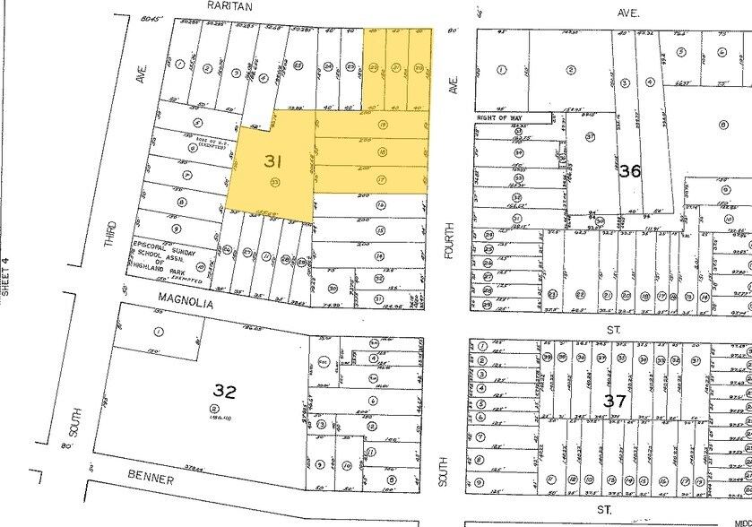 330-332 Raritan Ave, Highland Park, NJ à louer - Plan cadastral - Image 3 de 3