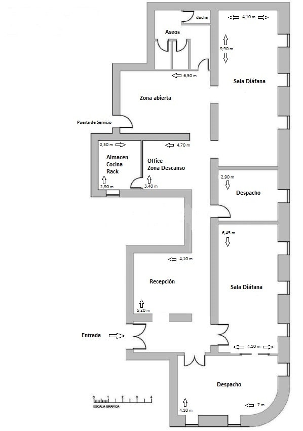 Office in Madrid, Madrid for lease Floor Plan- Image 1 of 1