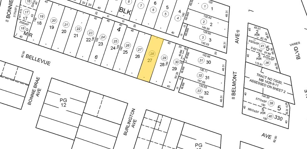 1727 Bellevue Ave, Los Angeles, CA à vendre - Plan cadastral - Image 2 de 48