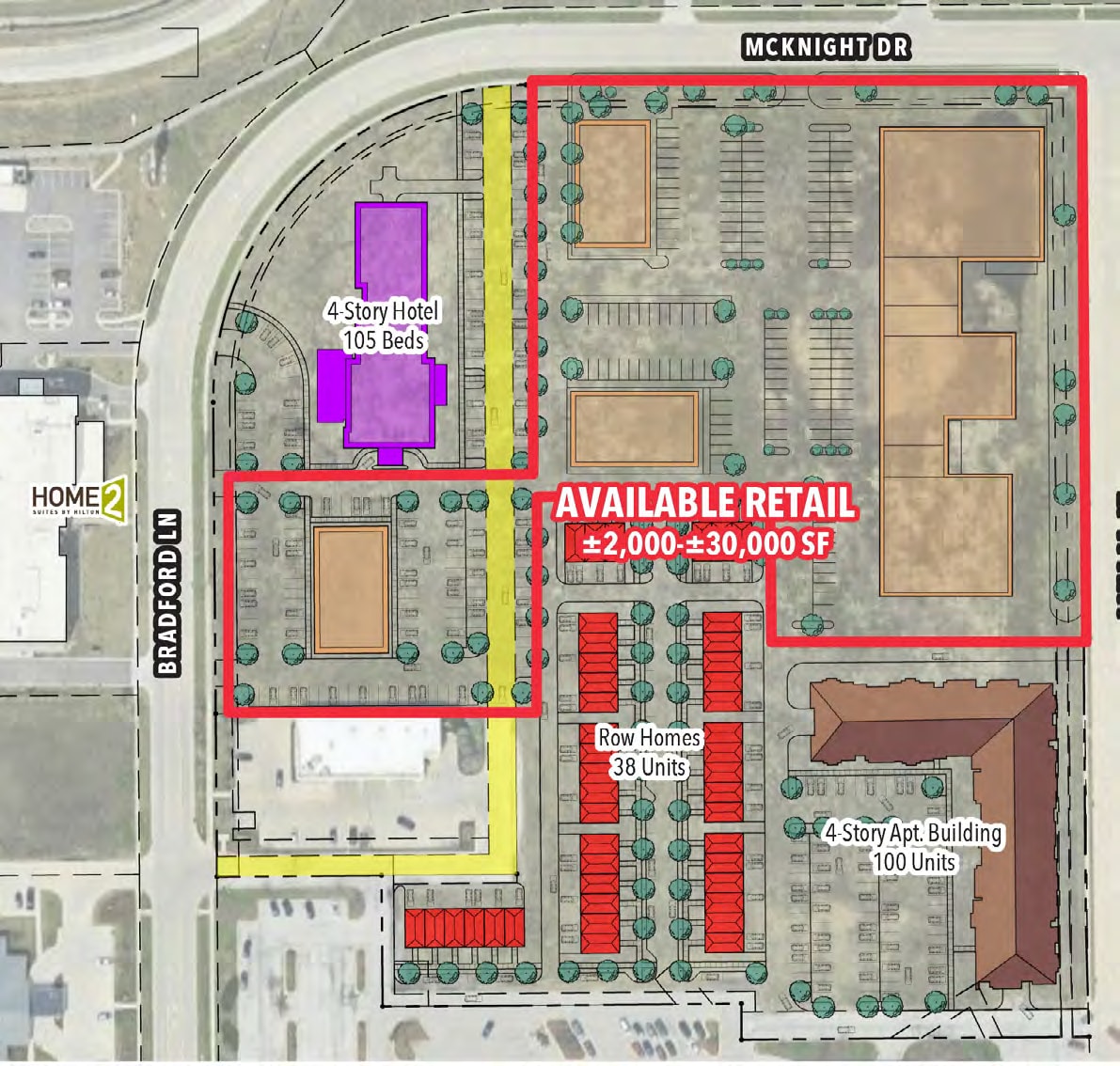 McKnight & Bradford Ln, Normal, IL for lease Site Plan- Image 1 of 1