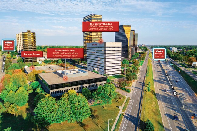 Plus de détails pour Maccabees Center & The Century Building – Bureau à vendre, Southfield, MI