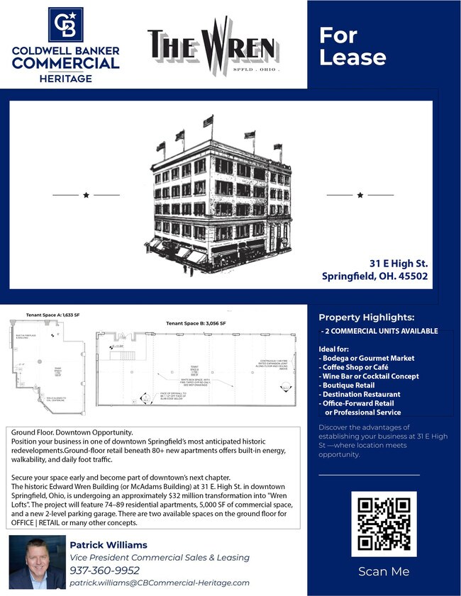 More details for 31 E High St, Springfield, OH - Retail for Lease