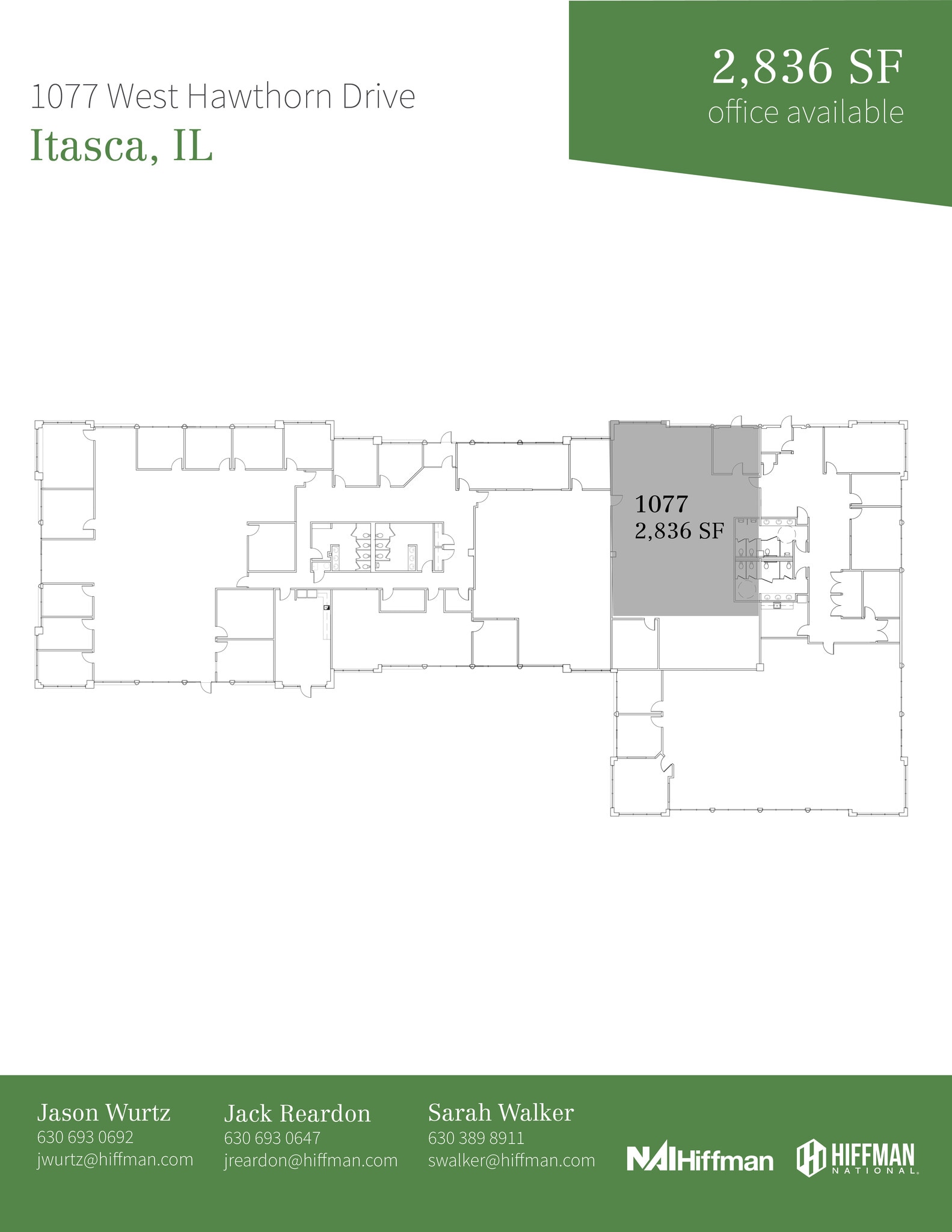 1091-1099 W Hawthorn Dr, Itasca, IL for lease Floor Plan- Image 1 of 1