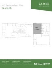1091-1099 W Hawthorn Dr, Itasca, IL for lease Floor Plan- Image 1 of 1