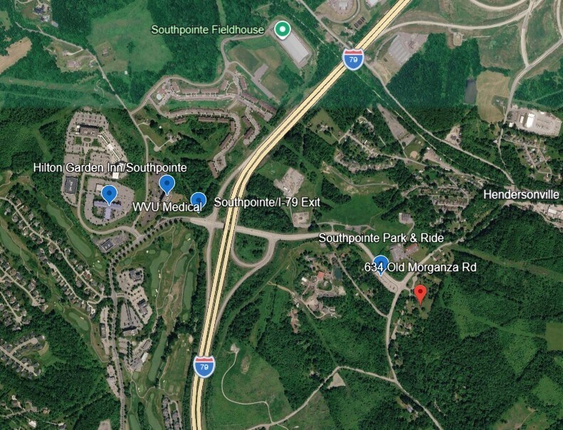 634 Old Morganza Rd, Canonsburg, PA for sale Aerial- Image 1 of 6