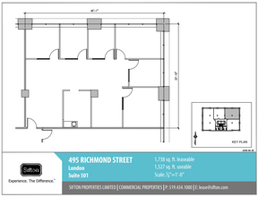 495 Richmond St, London, ON à louer Plan d  tage- Image 1 de 1