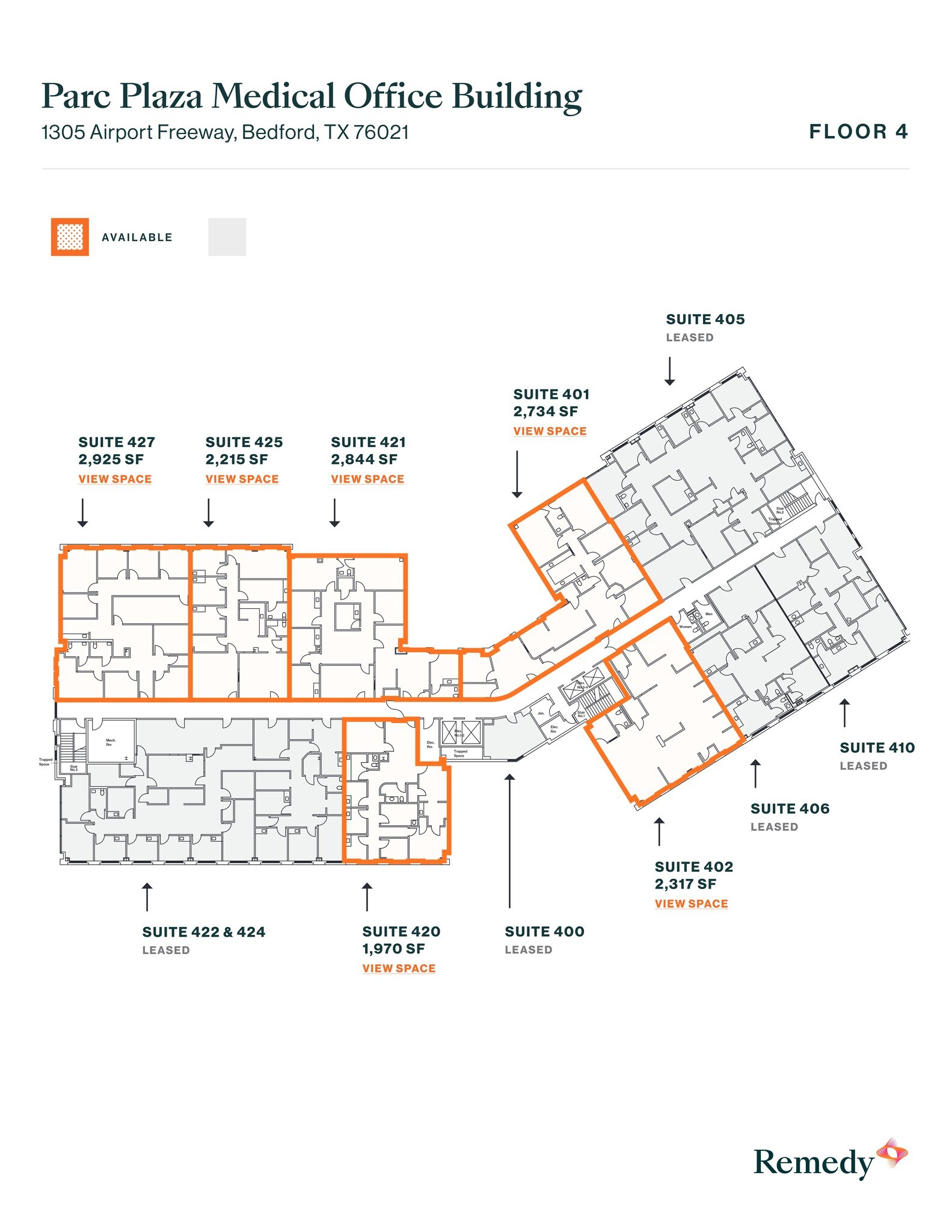 1305 Airport Fwy, Bedford, TX à louer Plan de site- Image 1 de 1