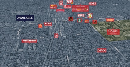 18515-18549 Roscoe Blvd, Northridge, CA - AÉRIEN  Vue de la carte