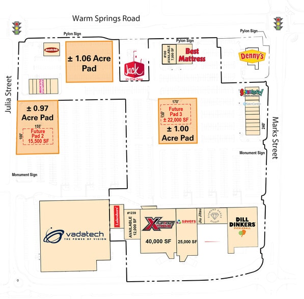 West Warm Springs Road, Henderson, NV for lease - Site Plan - Image 2 of 2