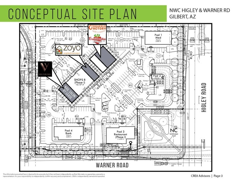 NWC Higley Rd & Warner Rd, Gilbert, AZ for lease - Building Photo - Image 3 of 7