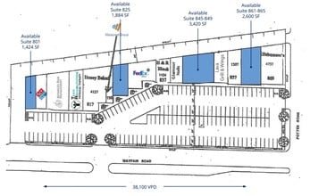 801-869 N Mayfair Rd, Wauwatosa, WI à louer Plan de site- Image 1 de 2