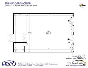 1249 Stirling Rd, Dania Beach, FL for lease Floor Plan- Image 2 of 7